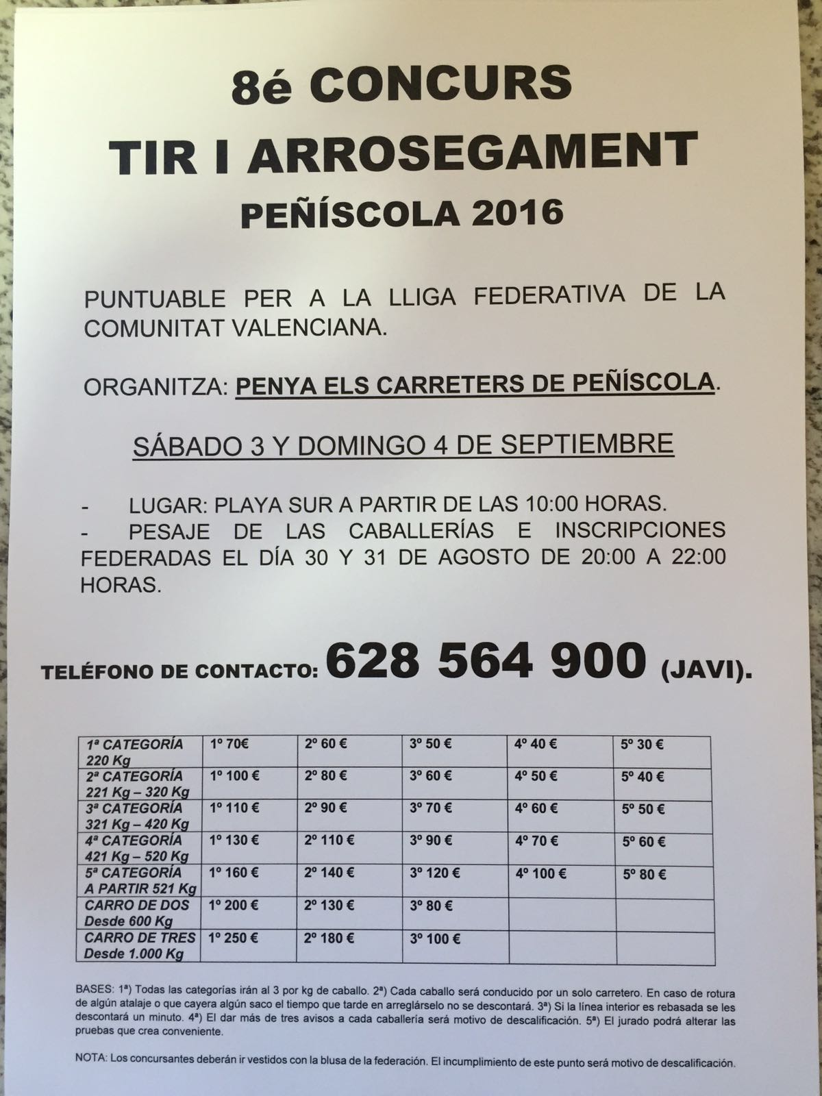 Cartel peñíscola Septiembre 2016
